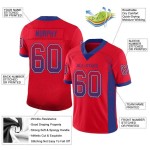 Custom Red Royal-White Mesh Drift Fashion Football Jersey Custom Red Royal-White Mesh Drift Fashion Football Jersey